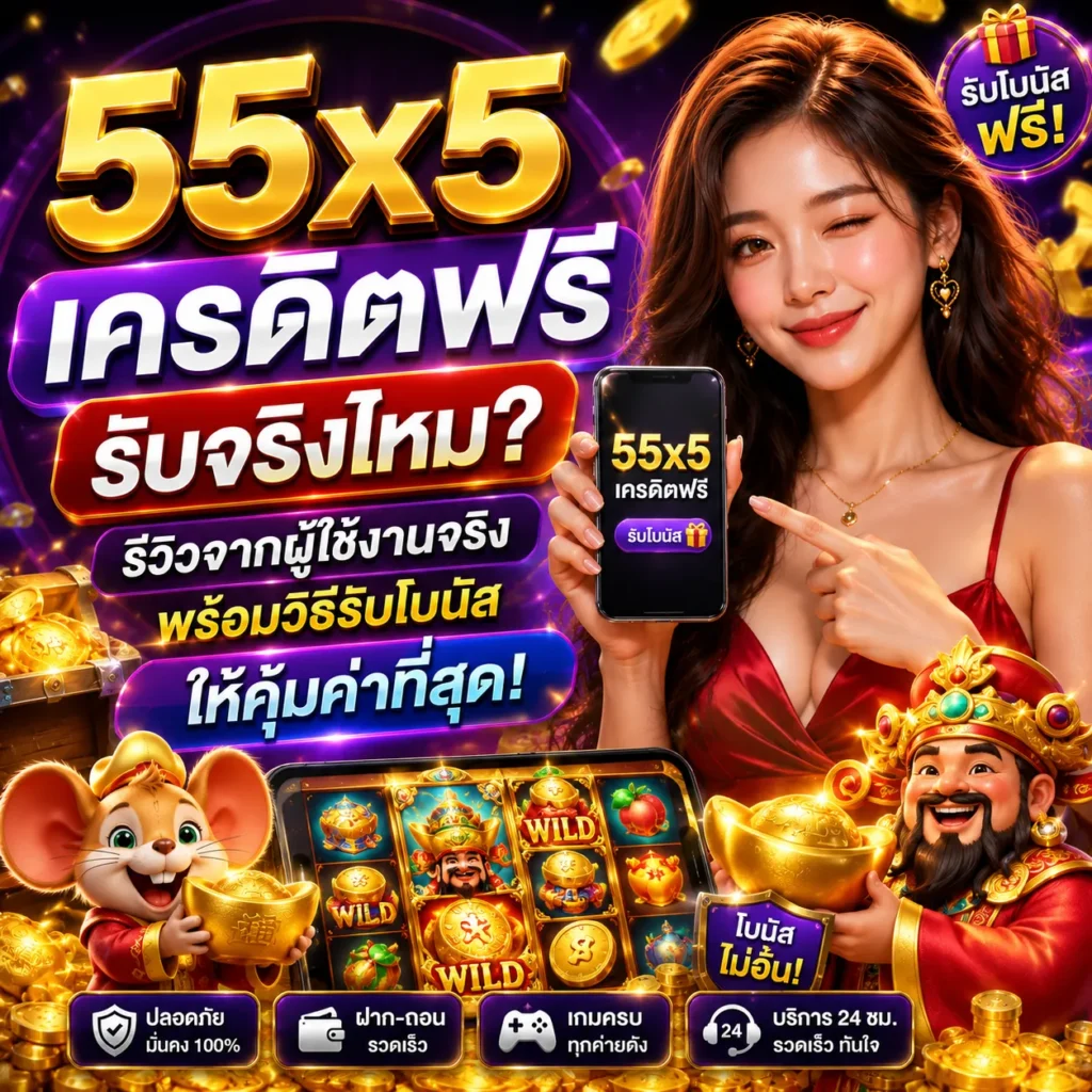 55X5 เครดิตฟรี